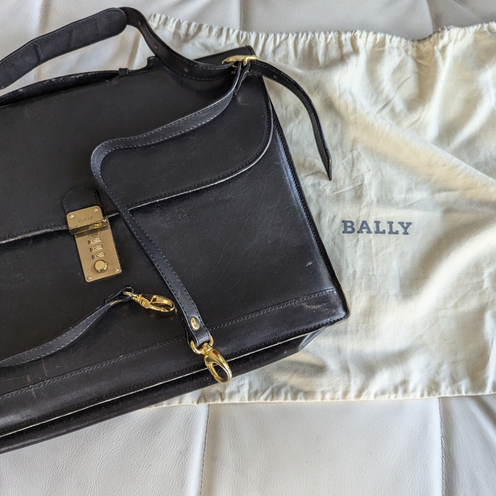 Bally Black Leather Men's Bag